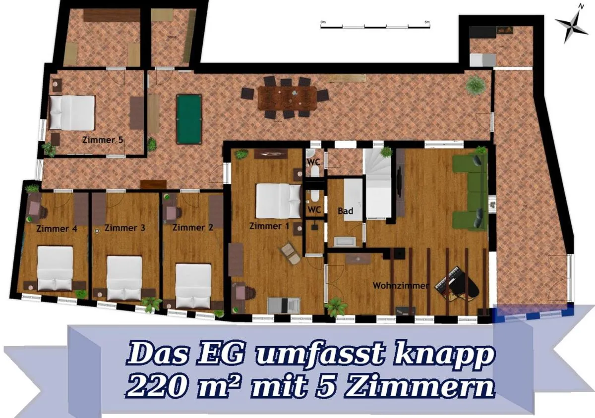 Image 6 of Luxuriöse Sandstein Villa – 320 qm – 7 Räume